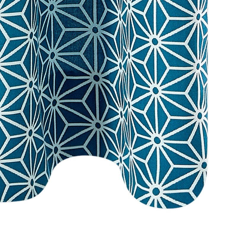 Tissu CRISTAL coloris bleu paon