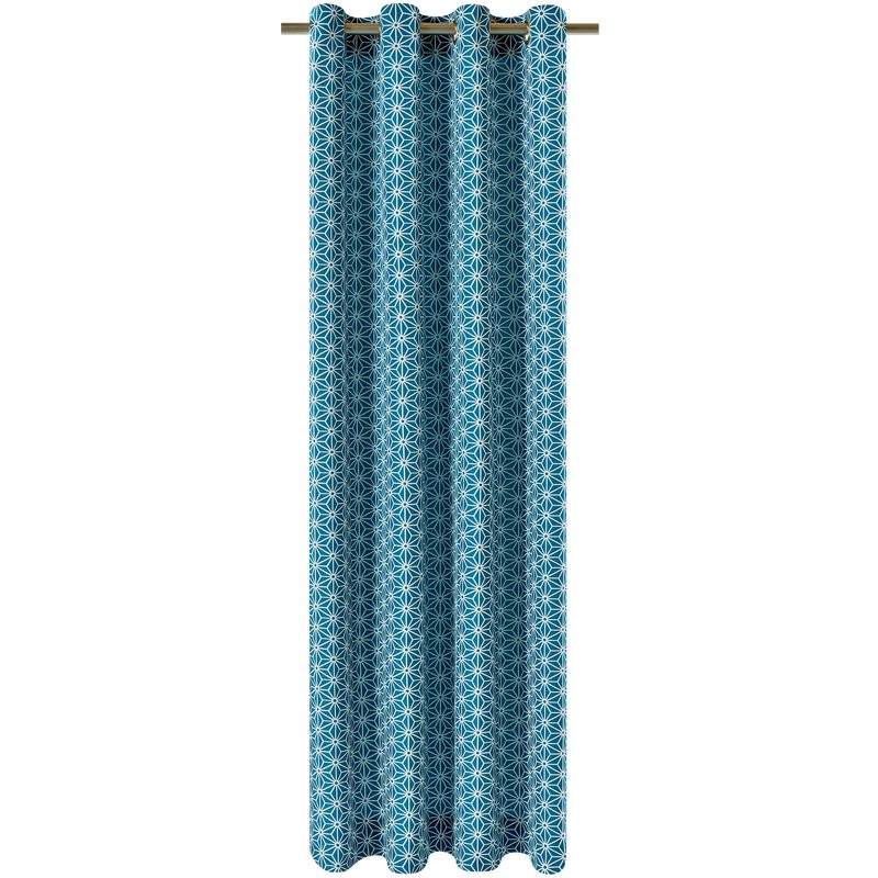 Tissu CRISTAL coloris bleu paon