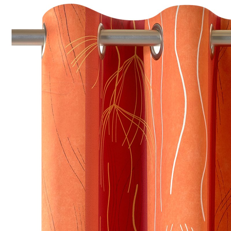 Tissu NEPAL coloris orange