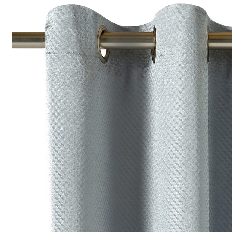 Tissu FENICE coloris argent