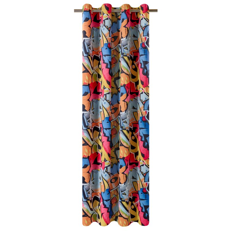 Tissu STREET ART coloris multicolore