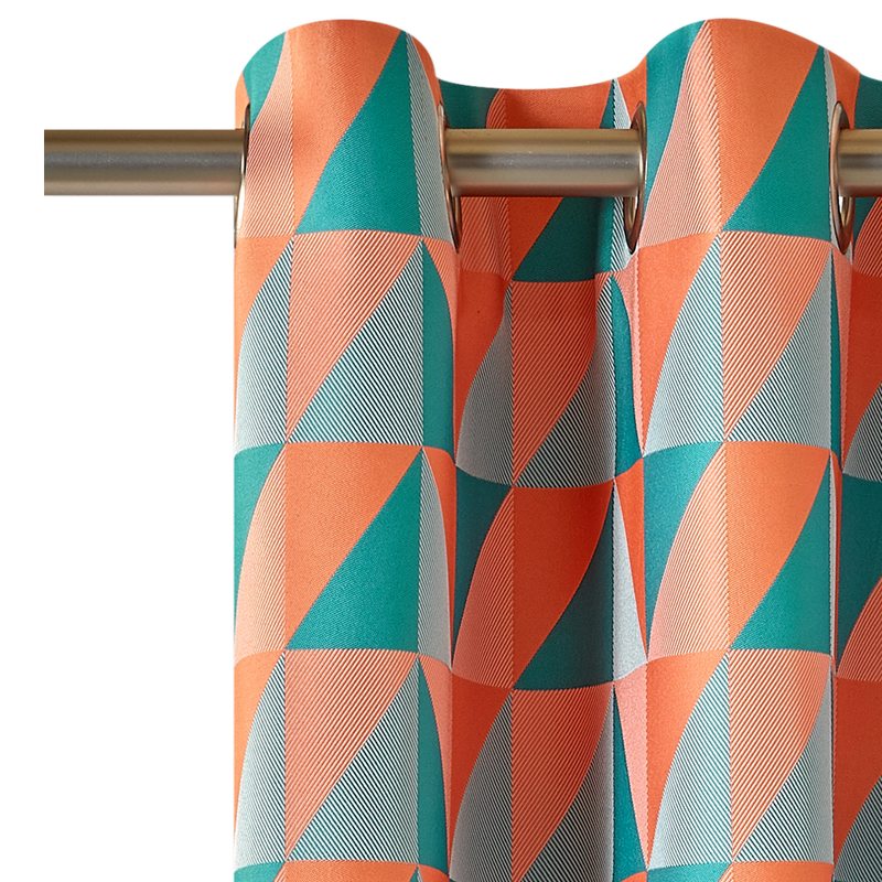 Tissu TANGRAM coloris orange