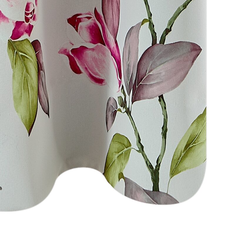 Tissu MAGNOLIAS coloris fuchsia
