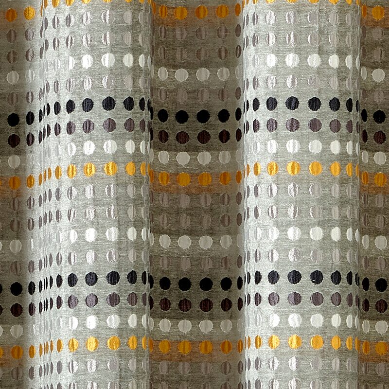 Tissu BABY MOON coloris gris jaune