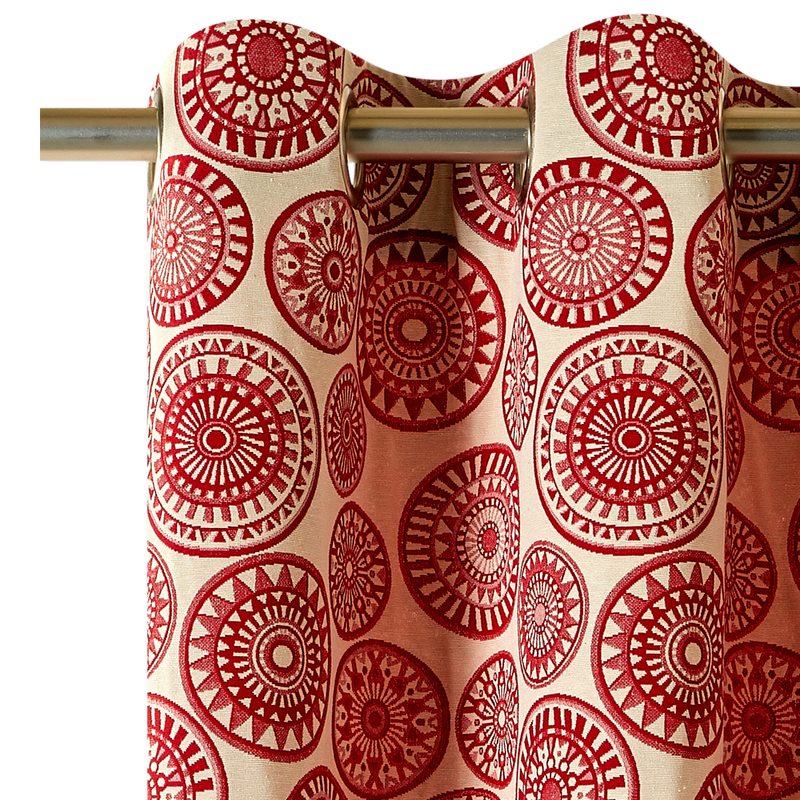 Tissu PARME coloris rouge