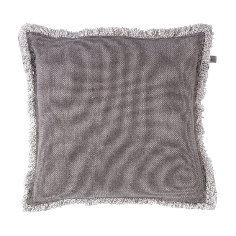 Coussin BURTA coloris taupe 45 x 45 cm