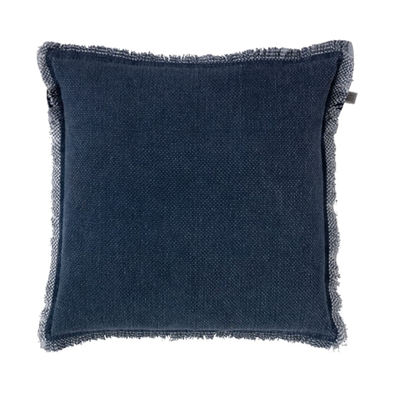 Coussin BURTA coloris bleu 45 x 45 cm