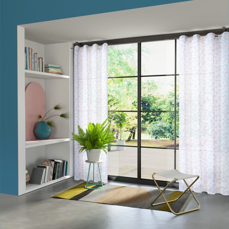 Voilage GAME coloris blanc 140 x 240 cm