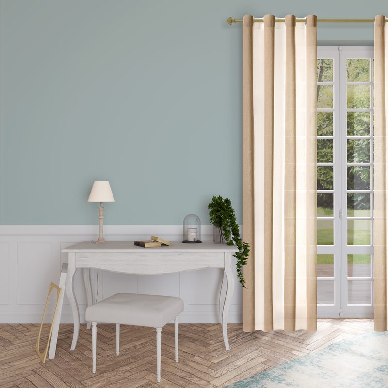 Voilage EPOQUE coloris beige 140 x 260 cm