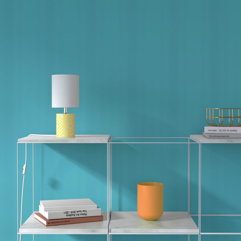 Lampe à poser GRAFIK coloris jaune 29 x 13,5 cm