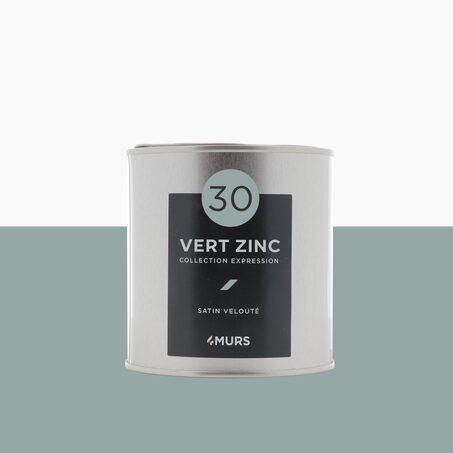Peinture Finition EXPRESSION vert zinc Satiné 0,5 L