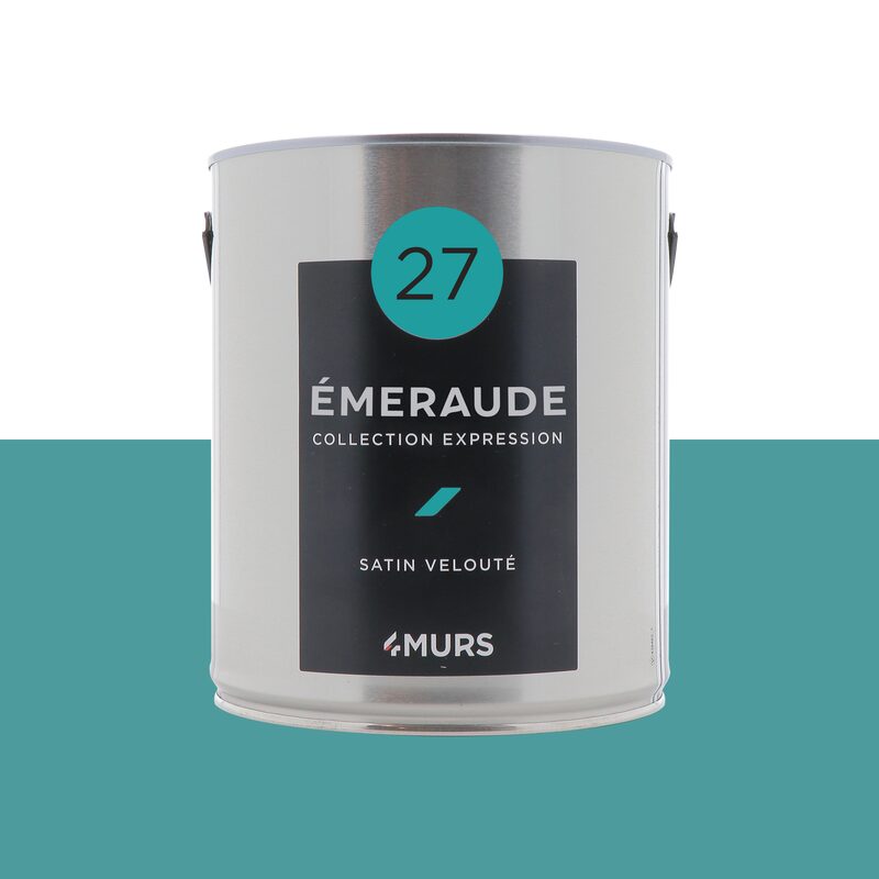 Peinture Multi-supports EXPRESSION Acrylique émeraude Satiné 2,5 L