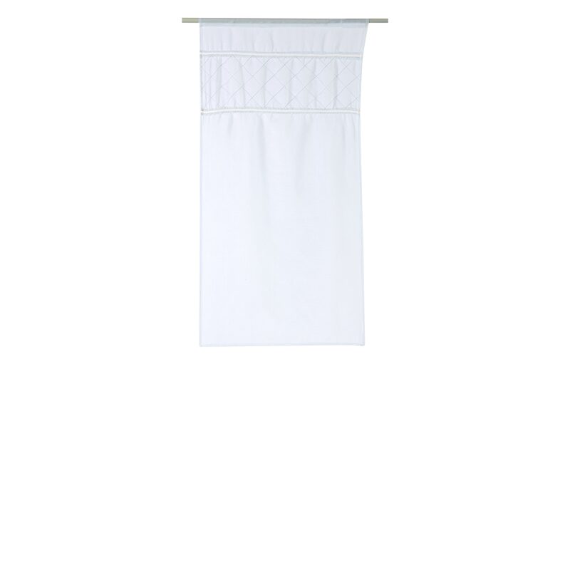 Vitrage EMOTION coloris blanc 60 x 120 cm