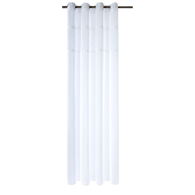 Voilage EMOTION coloris blanc 140 x 240 cm
