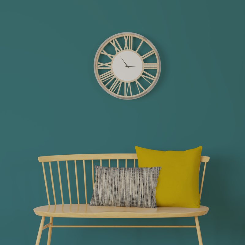 Horloge ISAURE coloris chêne clair
