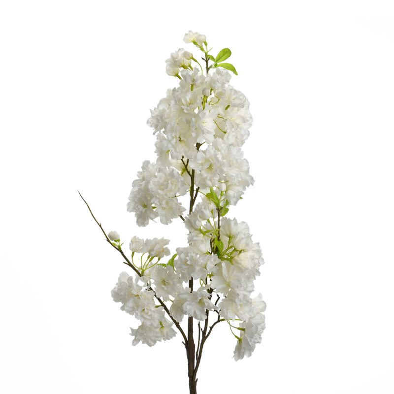 Fleur artificielle CERISIER DU JAPON coloris blanc
