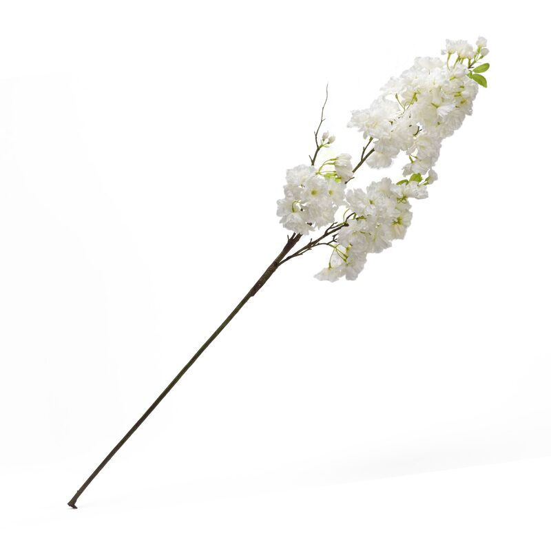 Fleur artificielle CERISIER DU JAPON coloris blanc