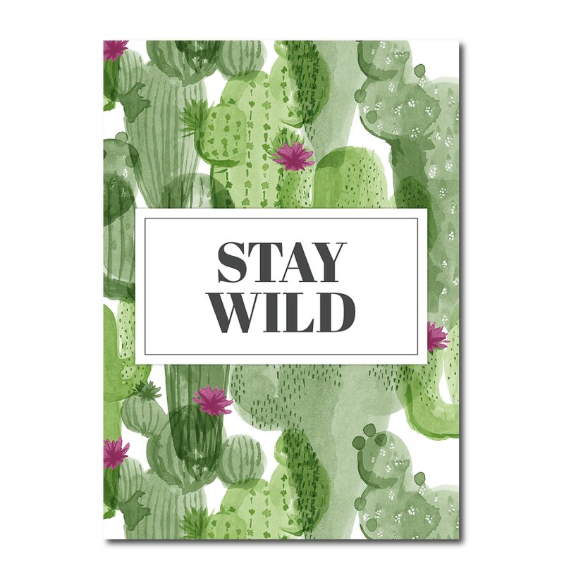 Tableau WILD CACTUS 50 x 70 cm
