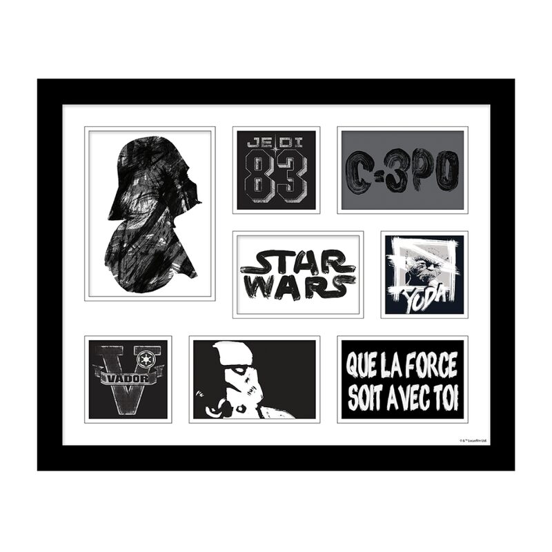 Tableau STAR WARS WORDS 55 x 45 cm