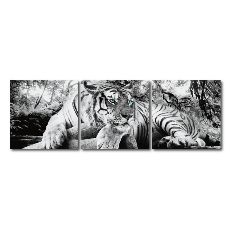 Triptyque TIGER 150 x 50 cm