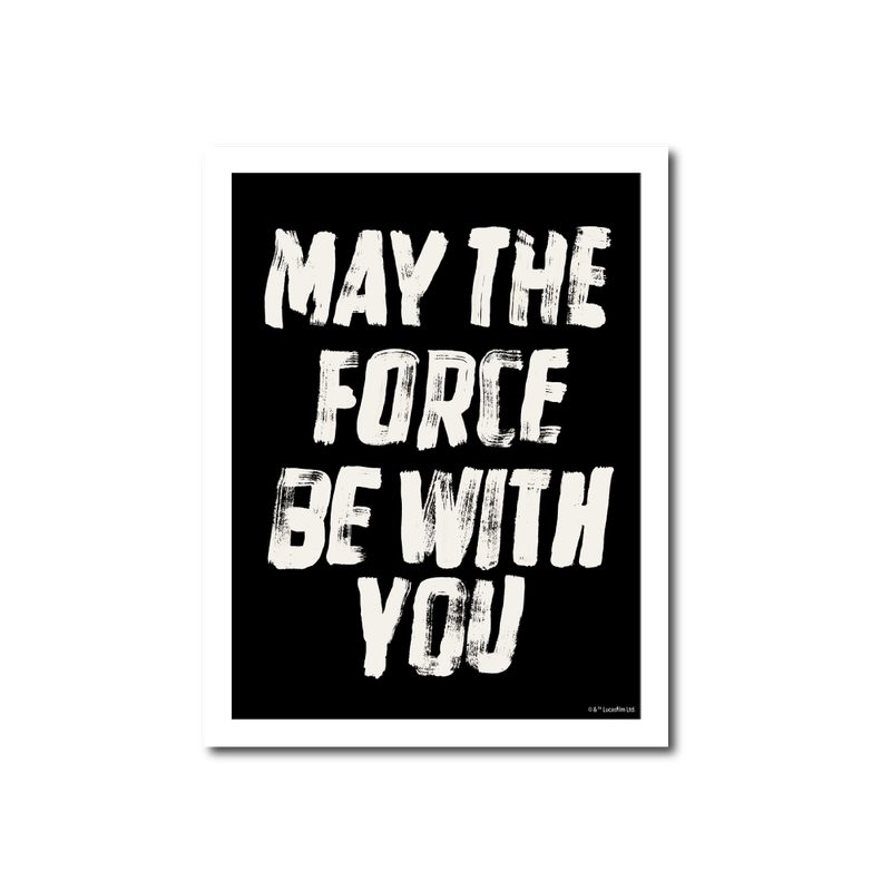 Tableau MAY THE FORCE BE WITH YOU 34 x 44 cm