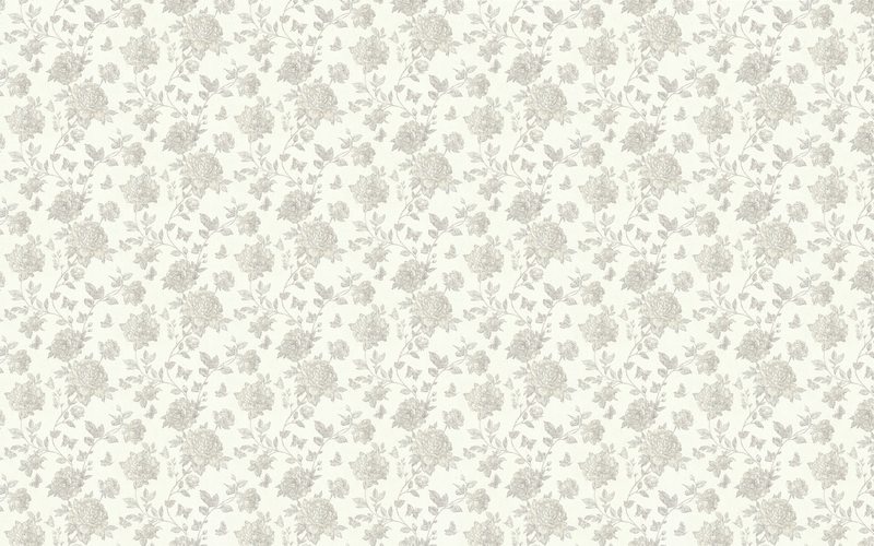Papier peint intissé FLORY coloris écru