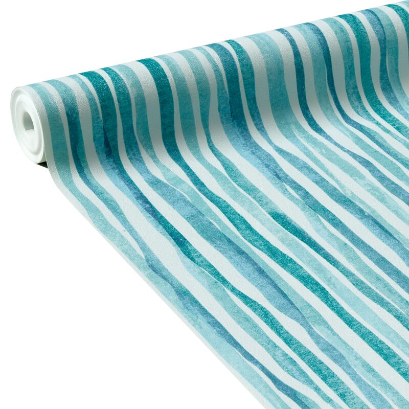 Papier peint intissé NEREÏDE coloris bleu céladon