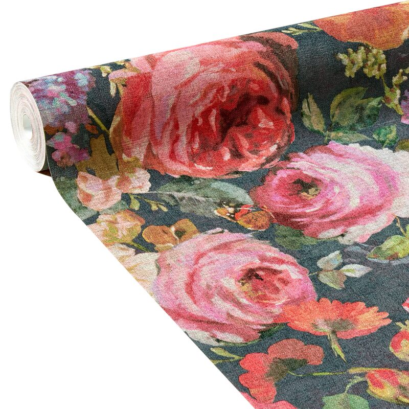 Papier peint intissé MAÏANE coloris noir