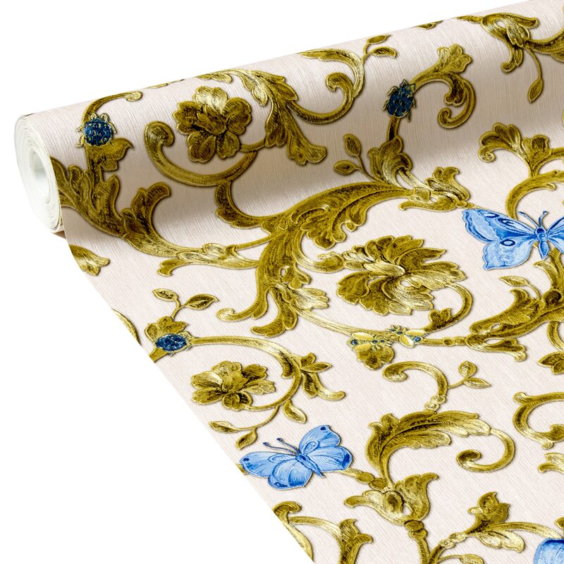 Papier peint intissé VERSACE FARFALLE coloris or