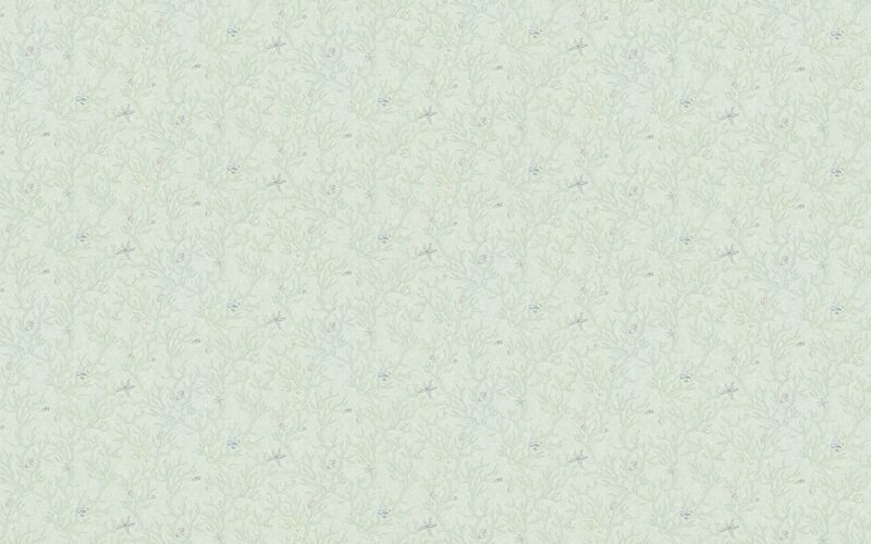 Papier peint intissé VERSACE CORALLO coloris vert pastel