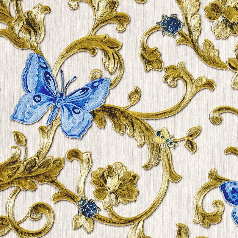 Papier peint intissé VERSACE FARFALLE coloris or