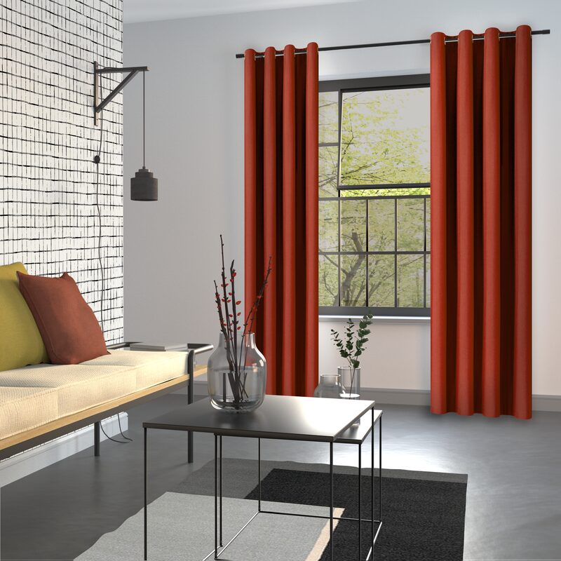 Tissu DARK coloris brique