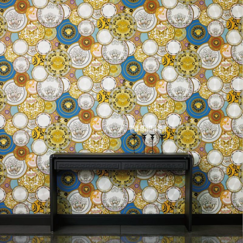 Papier peint intissé VERSACE COPPA coloris multicolore