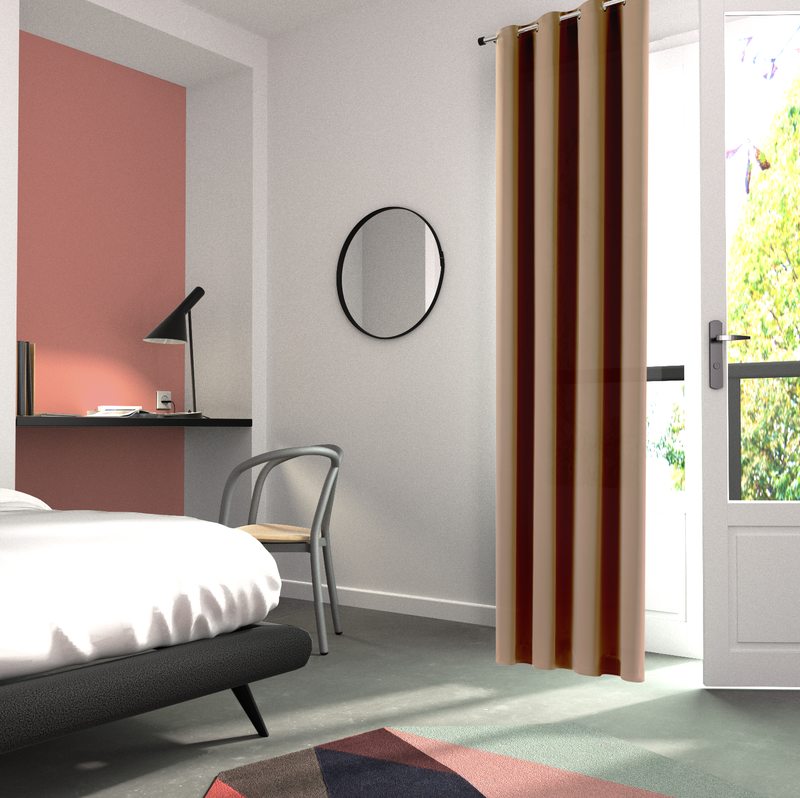 Tissu FORD coloris noisette