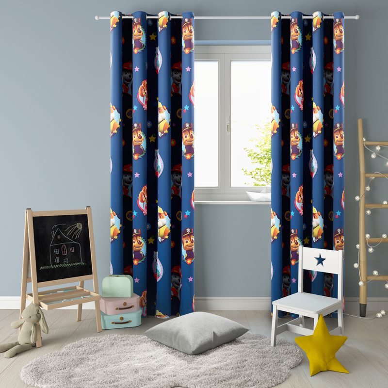 Tissu PAT PATROUILLE coloris bleu roi