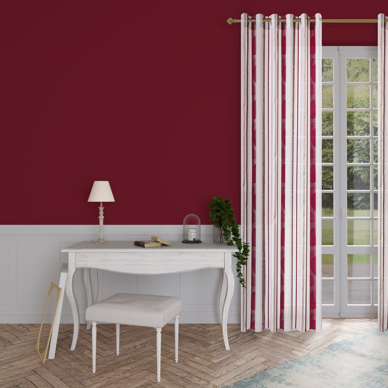 Voile BOGOTA coloris bordeaux