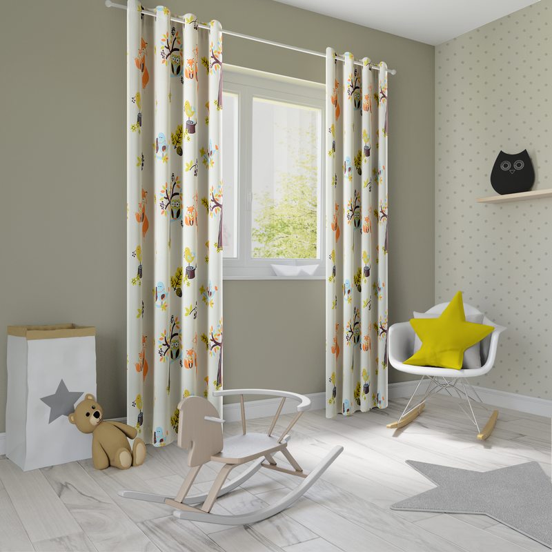 Tissu RENARD coloris orange