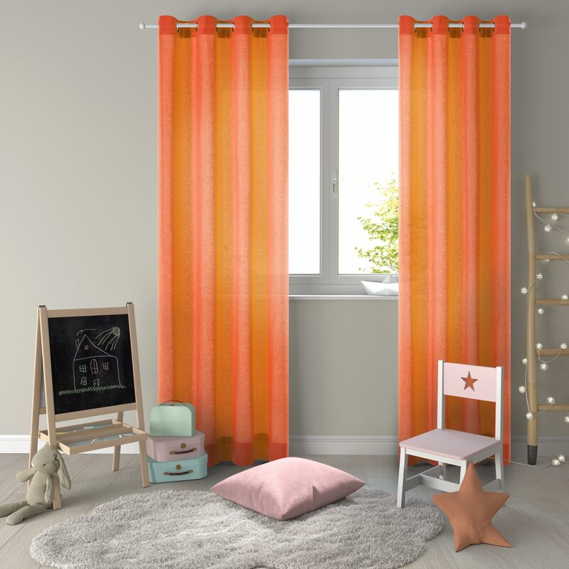 Tissu CORAL coloris orange