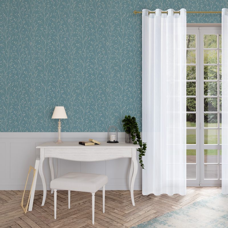 Voile INES coloris blanc