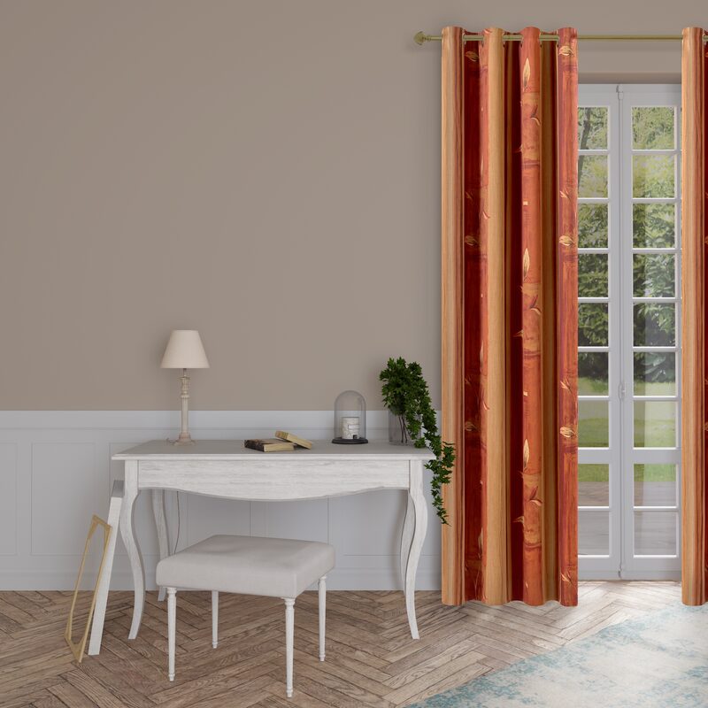 Tissu FIRIS coloris rouille