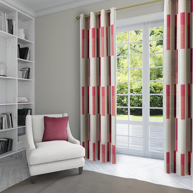 Tissu LUNDOS coloris fuchsia