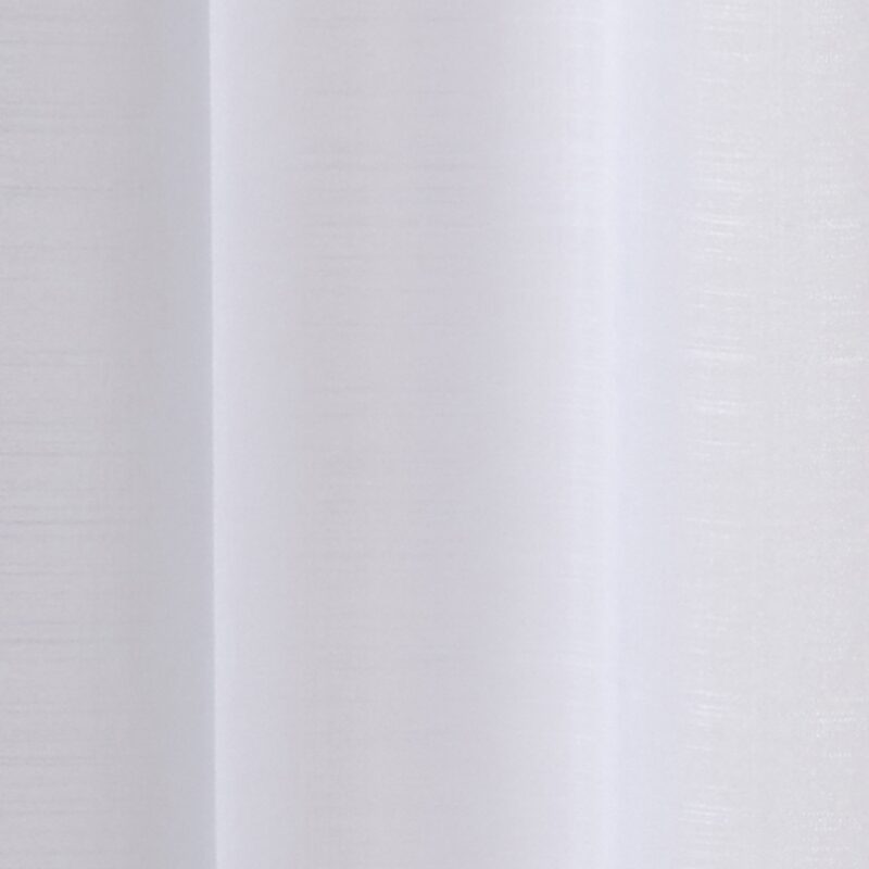 Voilage ÉTAMINE GIVRÉE coloris blanc 145 x 240 cm