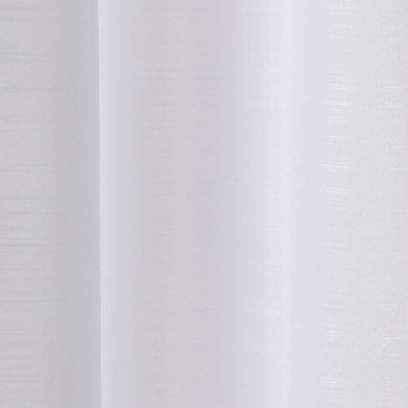 Voilage ÉTAMINE GIVRÉE coloris blanc 145 x 240 cm