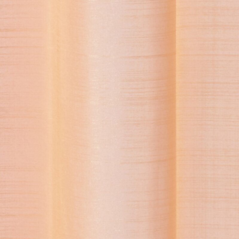 Voilage ÉTAMINE GIVRÉE coloris pêche 145 x 240 cm