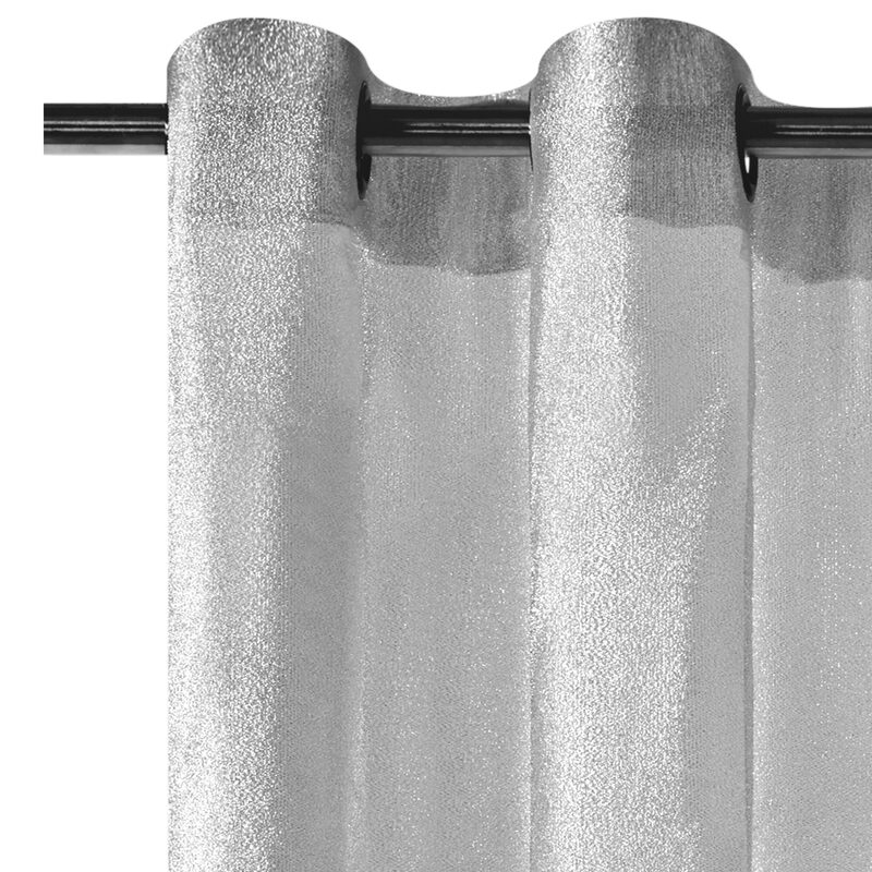 Voilage SKY coloris argent 145 x 240 cm