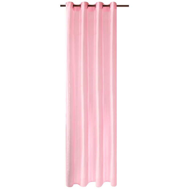 Voilage MAPUTO coloris rose guimauve 145 x 240 cm