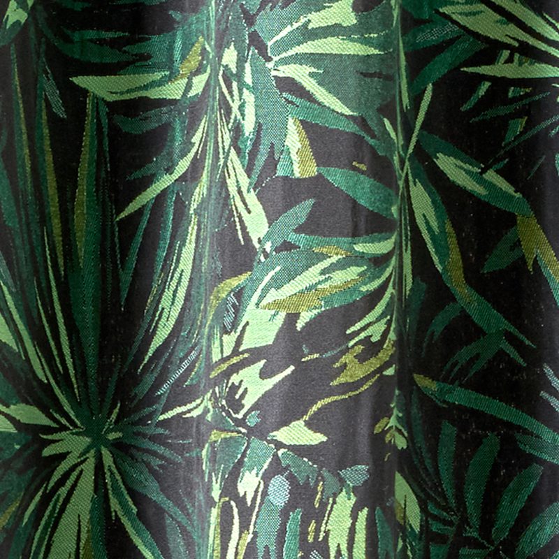 Rideau MONGA BAY coloris vert feuille 135 x 240 cm