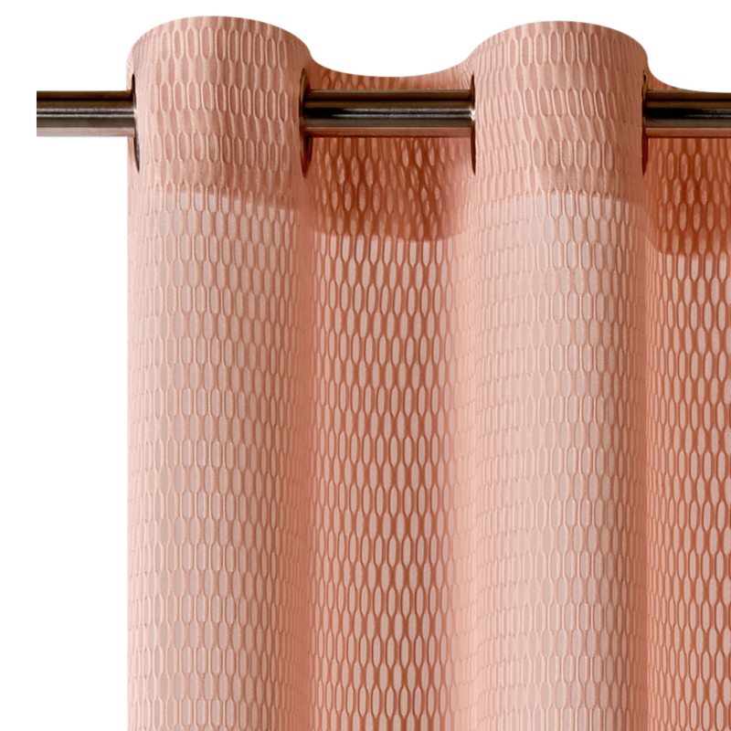 Voilage MAYA coloris rose poudré 140 x 270 cm