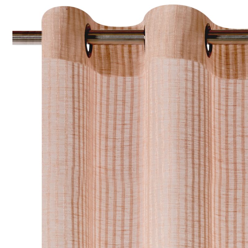 Voilage RIO coloris rose beige 140 x 280 cm