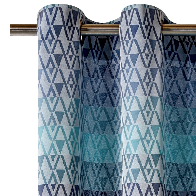 Rideau CANASTA coloris bleu 145 x 255 cm